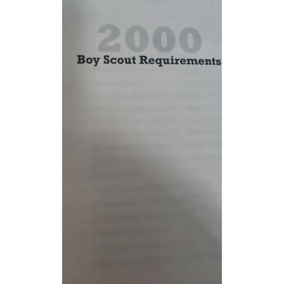 Book Boy Scout Requirements y2k (2000) #33215C Hand Book Boy Scouts Of America - Picture 3 of 9